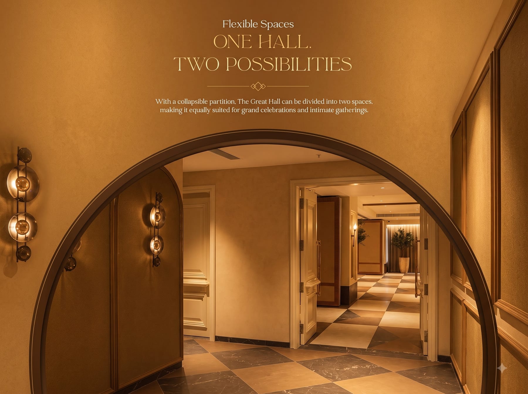 The quotation sign inside The Great Hall